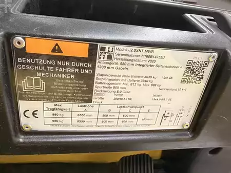Elektrisk- 3 hjul 2020  Hyster J2.0 XNT (7)