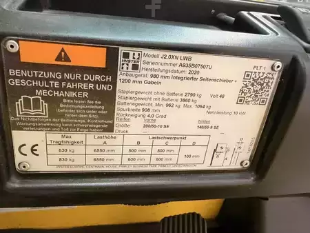 Elektrisk- 4 hjul 2020  Hyster J2.0XN LWB (6)