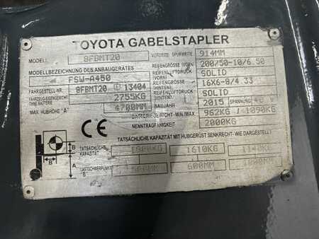 Elektro 4 Rad 2015  Toyota Elektrostapler 8FBMT20 (9)