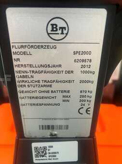 Hochhubwagen 2012  BT SPE200D (6)