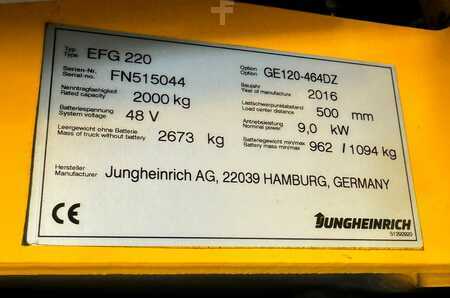 Elektro tříkolové VZV 2016  Jungheinrich EFG220 (8)