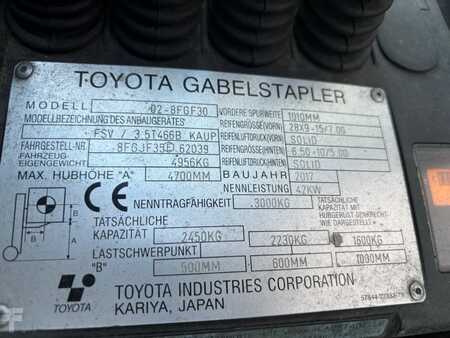 Carretilla elevadora GLP 2017  Toyota 8FGF30 (8)