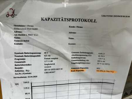 Elektryczne 3-kołowe 2018  Jungheinrich EFG218K Elektro (10)