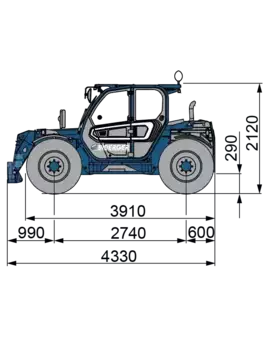 Telescopic forklift rigid 2021  Merlo TF 33.7G (13)