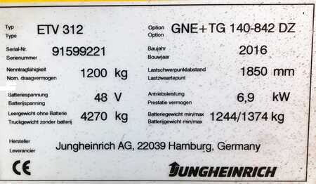 Schubmaststapler 2016  Jungheinrich 25953 (17)