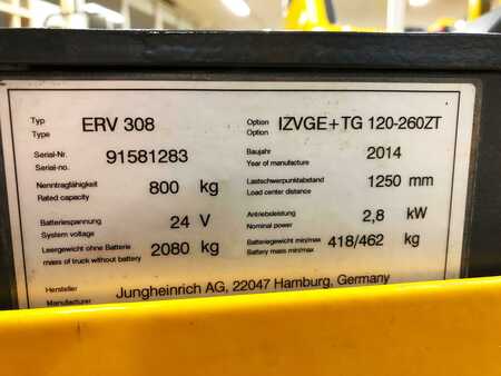 VZV s plošinou pro řidiče 2014  Jungheinrich 91581283 (12)