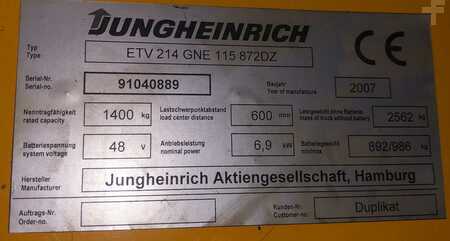Tolóoszlopos targonca 2007  Jungheinrich 26012 (11)