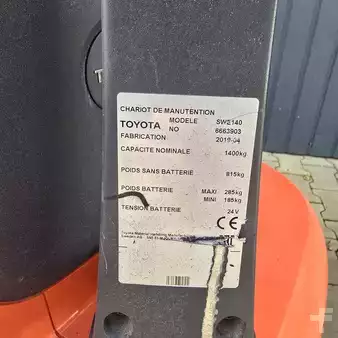 Wózek wysokiego podnoszenia 2019  Toyota Swe 140 (4)