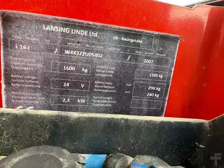 Wózek wysokiego podnoszenia 2007  Linde L16i 372 (17)
