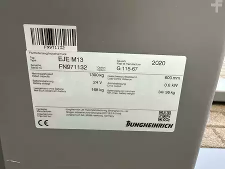 Wózki niskiego podnoszenia 2020  Jungheinrich EJE M13 (12)