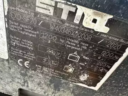 Ruční vysokozdvižný vozík 2020  Still EXD-SF 20 (13)
