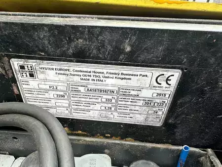 Electric Pallet Trucks 2017  Hyster P2.2 (14)