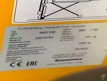 Wózki niskiego podnoszenia 2018  Jungheinrich AMX10e (13)