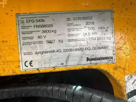 Elektro čtyřkolový VZV 2018  Jungheinrich EFG 540k-650DZ zh1 (20)