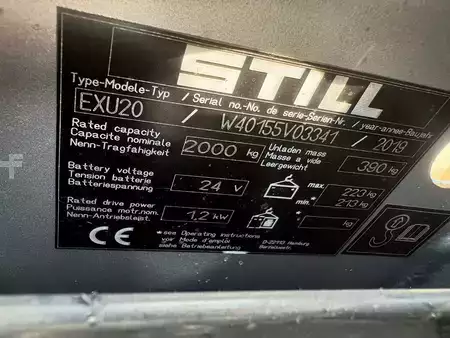 Nízkozdvižný vozík 2020  Still EXU20 (10)