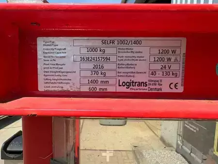 Ruční vysokozdvižný vozík 2016  Logitrans SELFR 1002/1400 (10)
