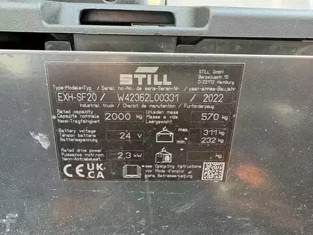 Electric Pallet Trucks 2022  Still EXHSF20 (6)