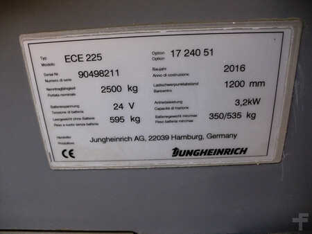 Horizontale orderpickers 2016  Jungheinrich ECE 225 2400x510mm (7)