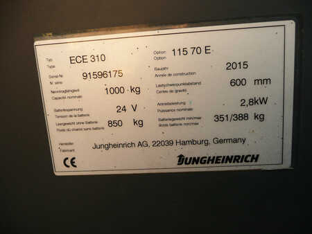 Jungheinrich ECE 310 70 E 1150x560mm