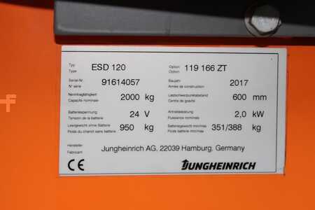 Magasemelésű béka 2017  Jungheinrich ESD 120 166 ZT (8)