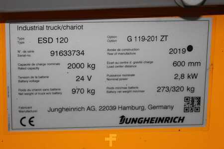 Magasemelésű béka 2019  Jungheinrich ESD 120 201 ZT (7)