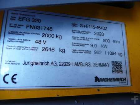 Elektro čtyřkolový VZV 2020  Jungheinrich EFG 320 464 DZ (10)