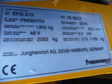 Elektryczne 3-kołowe 2019  Jungheinrich EFG 213 350 ZZ (9)