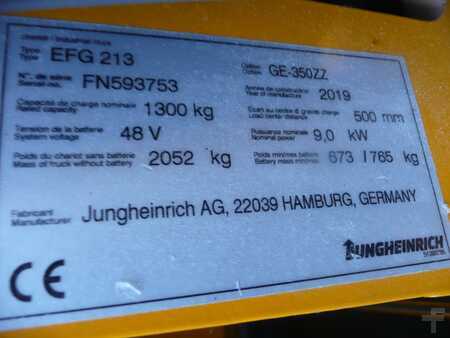 Elektromos 3 kerekű 2019  Jungheinrich EFG 213 350 ZZ (9)