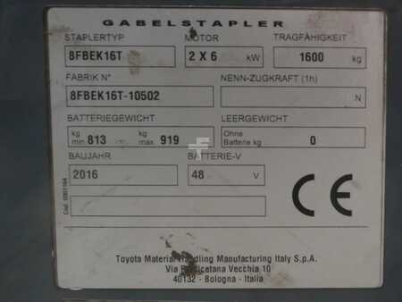 Elektro tříkolové VZV 2016  Toyota 8FBEK16T (11)
