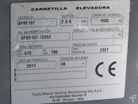 3-wiel elektrische heftrucks 2017  Toyota 8FBE15T (11)