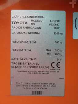 Nízkozdvižný vozík 2017  BT LPE 220 LI-ION (7)