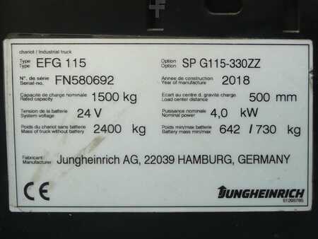 Elektro tříkolové VZV 2018  Jungheinrich EFG 115 330 ZZ (11)