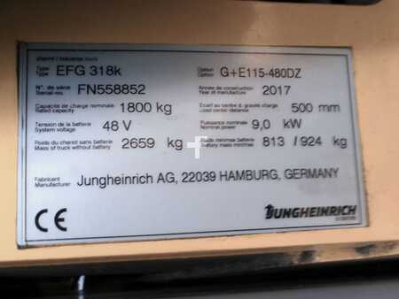 Carrelli elettrici 4 ruote 2017  Jungheinrich EFG 318k 480 DZ (10)