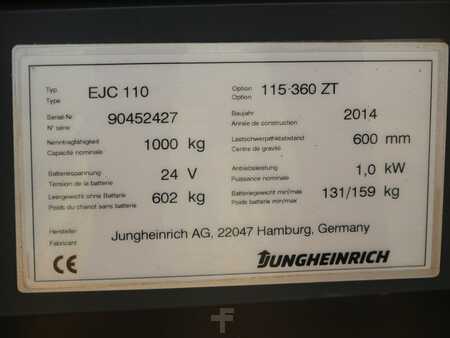 Hochhubwagen 2014  Jungheinrich EJC 110 360 ZT (7)
