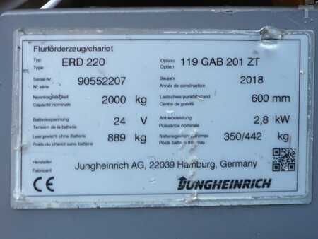 Ruční vysokozdvižný vozík 2018  Jungheinrich ERD 220 201 ZT (8)