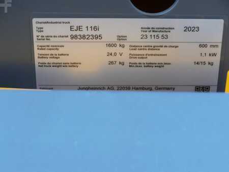 Transpallet elettrici 2023  Jungheinrich EJE 116i LI-ION (7)