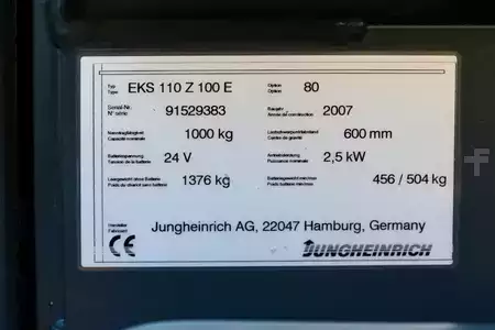 Verticale orderpickers 2007  Jungheinrich EKS 110 Z 100 E (8)