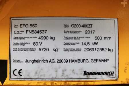 Carrelli elettrici 4 ruote 2017  Jungheinrich EFG 550 400 ZT (11)
