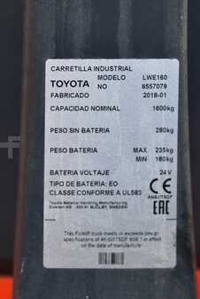 Wózki niskiego podnoszenia 2018  BT LWE 160 (7)