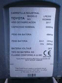 Wózki niskiego podnoszenia 2017  BT LPE 200 (7)