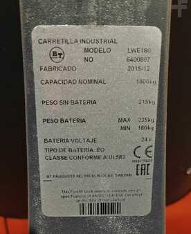 Nízkozdvižný vozík 2015  BT LWE 180 (7)