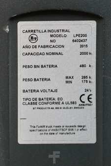 Nízkozdvižný vozík 2015  BT LPE 200 (6)