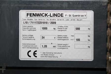 Ruční vysokozdvižný vozík 2009  Linde L 10 (8)