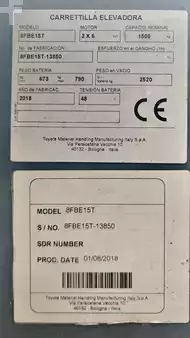 Elektrisk- 3 hjul 2018  Toyota 8FBE15T (10)
