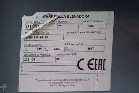 Elektrisk- 4 hjul 2021  Toyota 8FBMT35 (11)