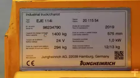 Elektromos emelőkocsik 2019  Jungheinrich EJE 114i LI-ION (7)