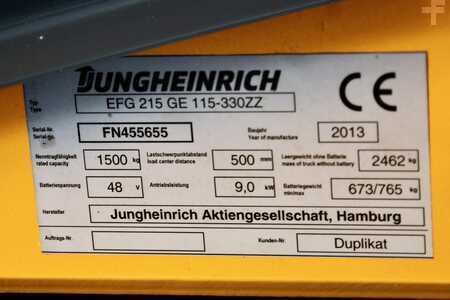 Eléctrica de 3 ruedas 2013  Jungheinrich EFG 215 330 ZZ (11)