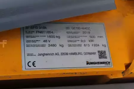 Elektrisk- 4 hjul 2019  Jungheinrich EFG 316k 464 DZ (10)
