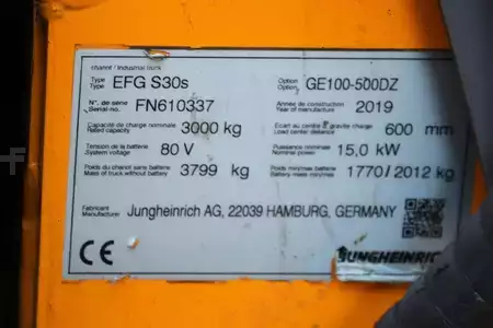 El Truck - 4-hjul 2019  Jungheinrich EFG S30 500 DZ (11)