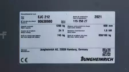Ledstaplare gå 2021  Jungheinrich EJC 112 250 ZT LI-ION (8)